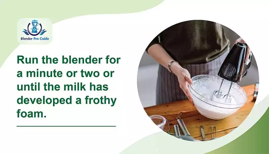 Can you froth milk with an immersion blender