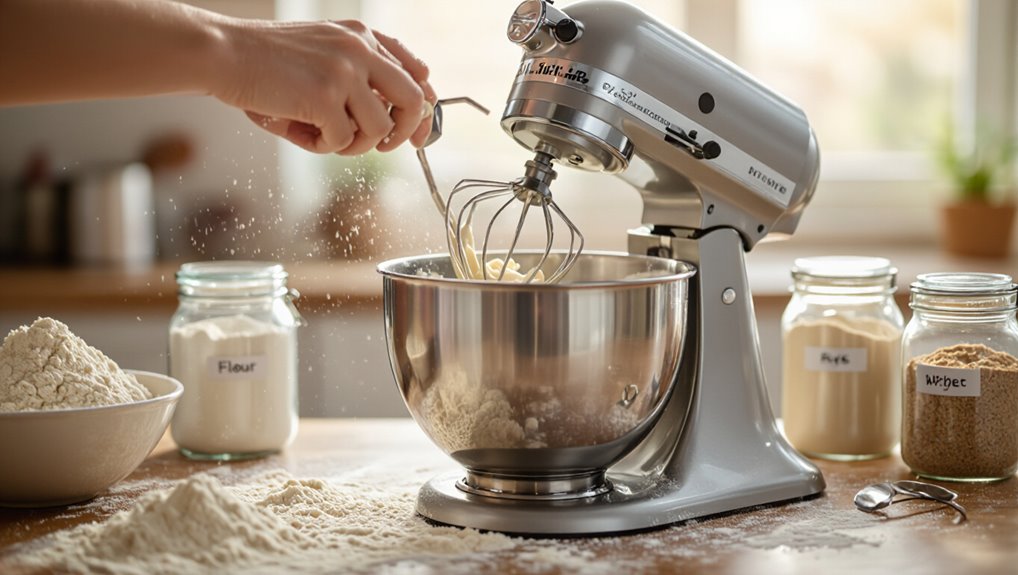 flour type affects mixing