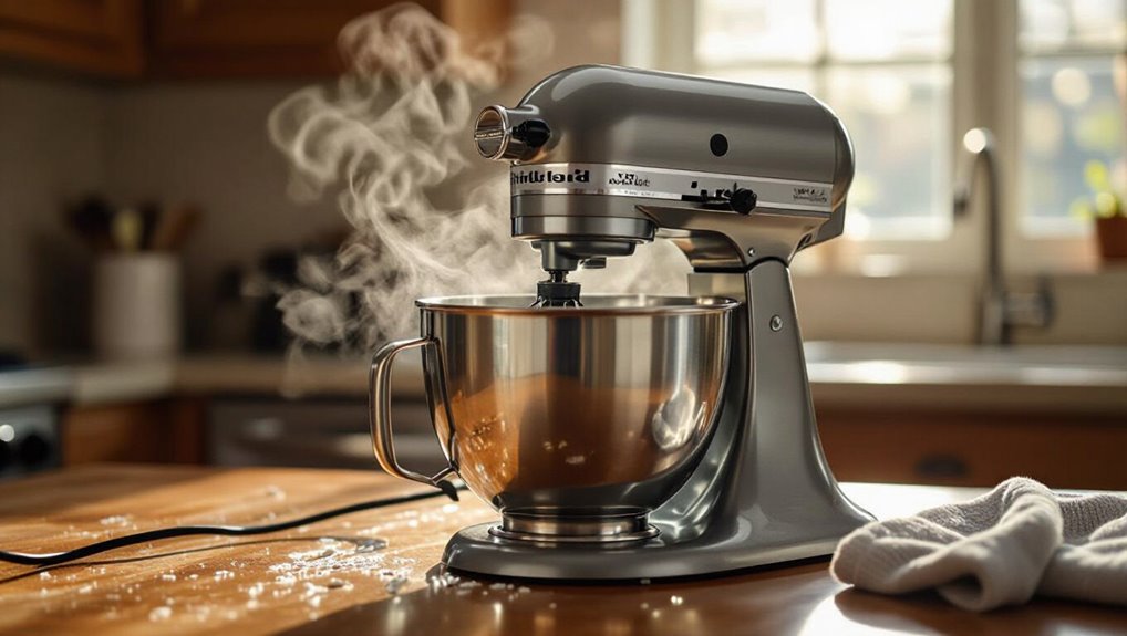 prevent kitchenaid mixer overheating