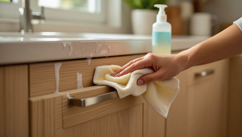 gentle cleaning for cabinets